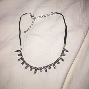 Black and silver choker